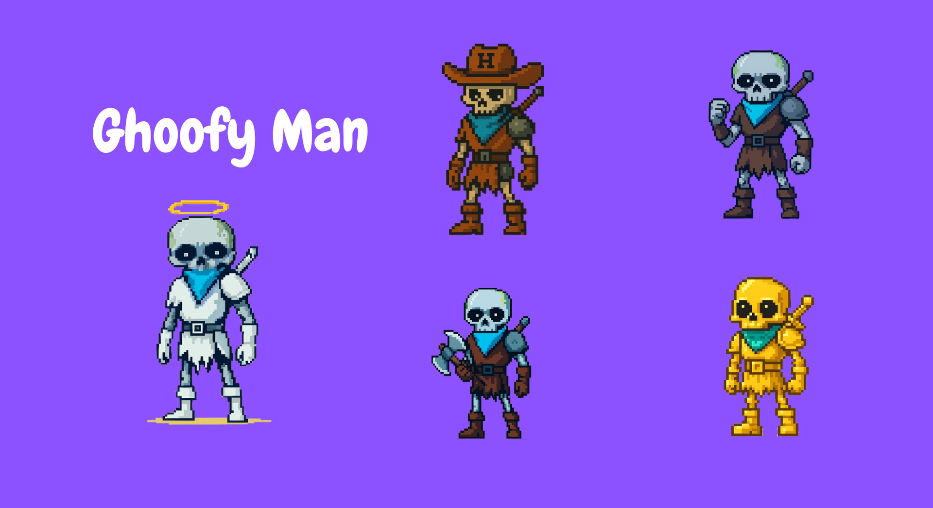 Ghoofy man and his friends